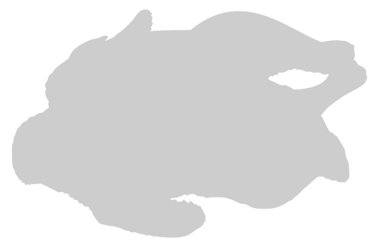 Silhouette of the Chicken Meat for Logo, Apps, Website, Pictogram, Art Illustration or Graphic Design Element. Format PNG