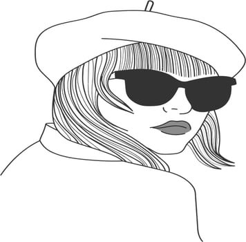 Black and white women vector