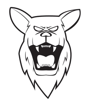 Vector illustration of wolf