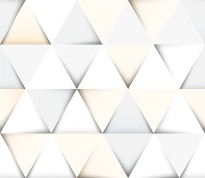 Abstract geometric seamless pattern with paper cut triangles vector