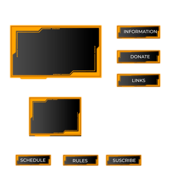 overlay gamer and streamer png