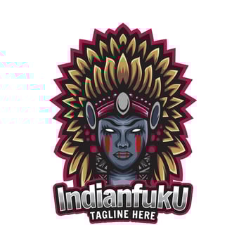 Indian Esport Logo Template vector
