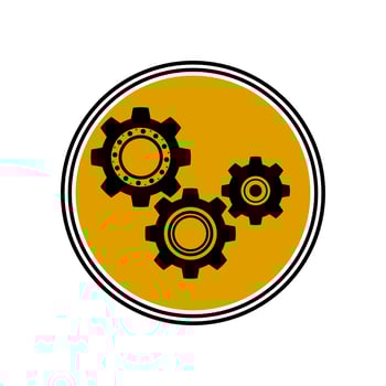 gear illustration for logo or icon vector