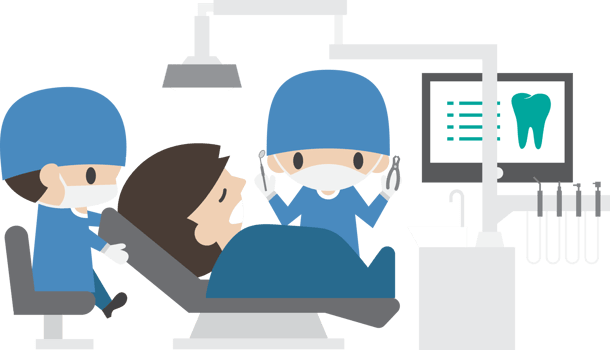 Dental care unit in hospital . png