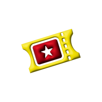 cinema ticket 3d rendering png
