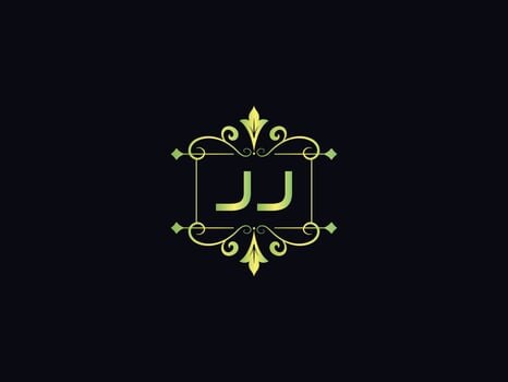 Modern Jj Logo Icon, Alphabet Jj Luxury Letter Design vector