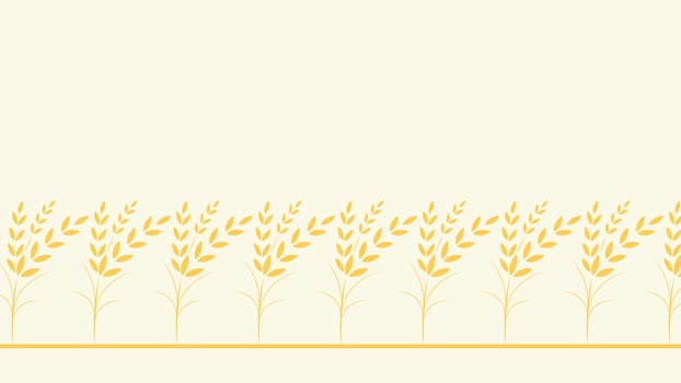 Wheat pattern wallpaper. Oat symbol. Rice sign. Rice pattern wallpaper. vector