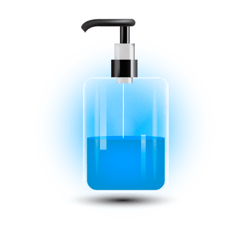 Realistic natural fruit juice glass bottle png