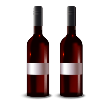Realistic natural fruit juice glass bottle png