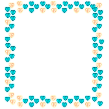 happy valentines day frame with beautiful ornament png