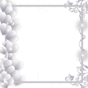 happy valentines day frame with beautiful ornament png