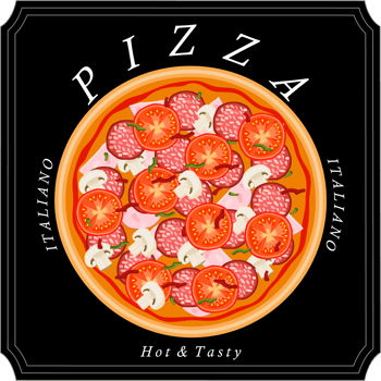 Various sweet tasty pizza png