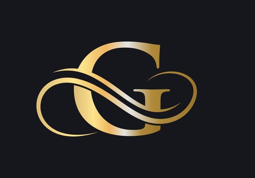 Letter G Logo Luxurious Sign with Golden Luxury Color and Monogram Symbol vector