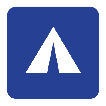 Camping Sign Symbol on Transparent Background png
