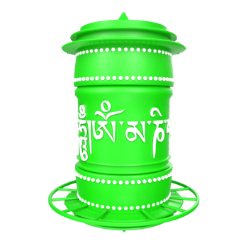 Prayer Wheel isolated on transparent png