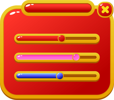buttons and frames for game interface png