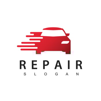 Repair And Service Logo Template, Car Garage Design Illustration vector