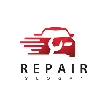 Repair And Service Logo Template, Car Garage Design Illustration vector