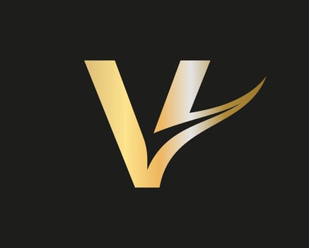 Initial letter V logo modern business typography vector template