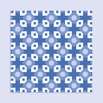 Blue Islamic Pattern Seamless Arabic vector