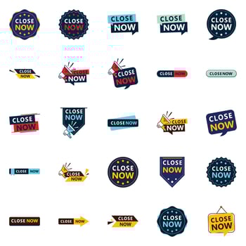 Limited Time Offer Text Banners Pack of 25 vector