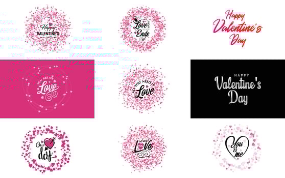I Love You hand-drawn lettering with a heart design. suitable for use in Valentine's Day designs or as a romantic greeting vector