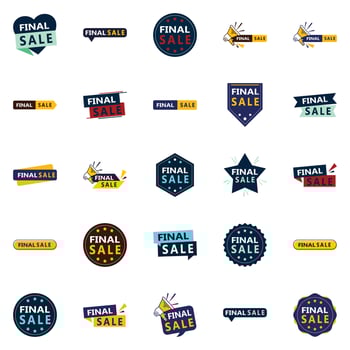 Last Chance 25 Eye-catching Final Sale Banners vector