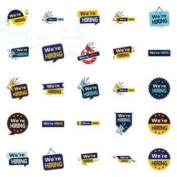 25 We're Hiring Vector Elements for Attracting Top Talent