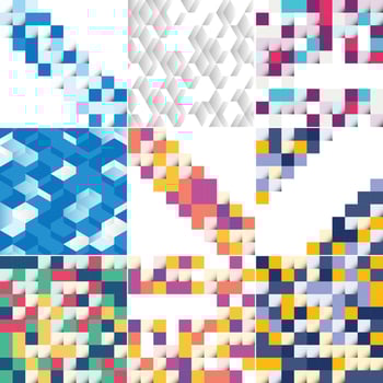 Vector background with an illustration of abstract squares suitable for use as a background design in posters. flyers