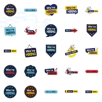 25 We re Hiring element Elements to Help You Find the Right Candidates vector