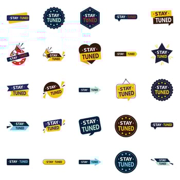 Stay Tuned 25 Versatile Vector Designs for all your needs