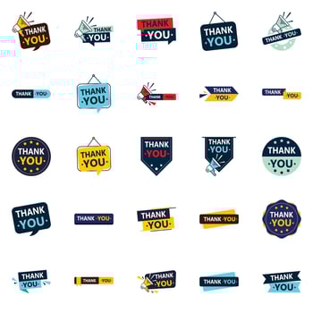 25 Eye catching Vector Icons for Saying Thank You