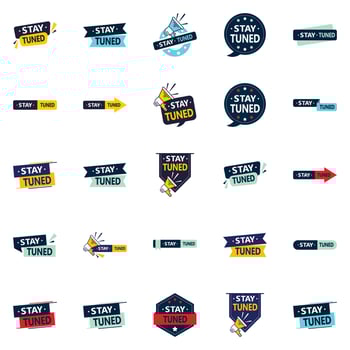 Stay Tuned 25 Versatile vector images for a dynamic and adaptive brand  25 pack