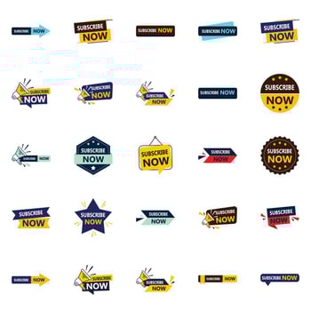 New Release Subscribe Now 25 Vibrant Vector Banners for All Your Design Needs