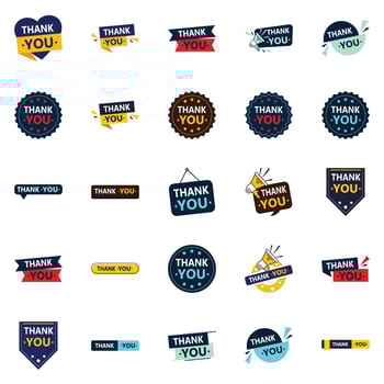 25 Eye catching Vector Icons for Saying Thank You