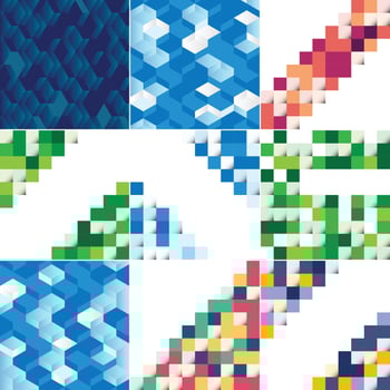 Vector background with an illustration of abstract texture featuring squares suitable for use as a pattern design for banners. posters. flyers. cards. postcards. covers. and brochures