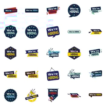 We're Hiring 25 Fresh Vector Elements for your job openings