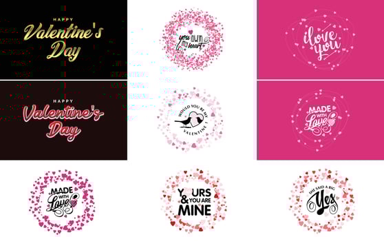 Be My Valentine lettering with a heart design. suitable for use in Valentine's Day cards and invitations vector
