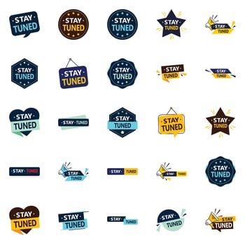Stay Tuned 25 Versatile Vector Designs for all your branding needs