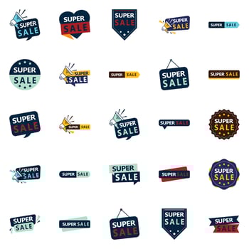 25 Super Sale Last Chance Banners for Boosting Sales vector