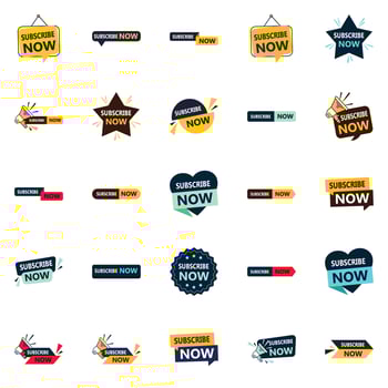 Get More Subscribers 25 Attention-Grabbing Vector Banners