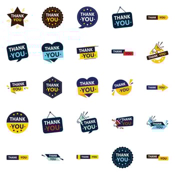 25 Innovative Vector Elements for Conveying Thankfulness