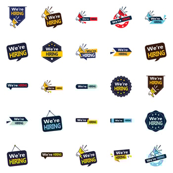 Upgrade Your Job Advertisements with These 25 We're Hiring Vector Elements