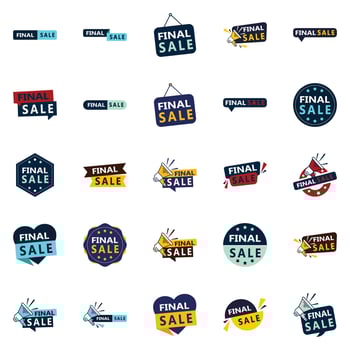 Last Chance 25 Eye-catching Final Sale Banners vector