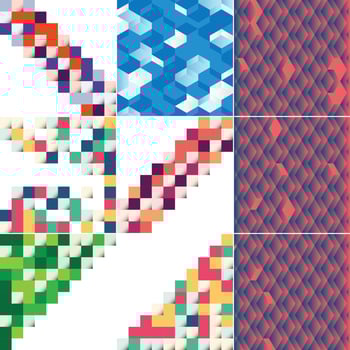 Vector background with an illustration of an abstract texture featuring squares suitable for use as a pattern design in banners. posters. flyers