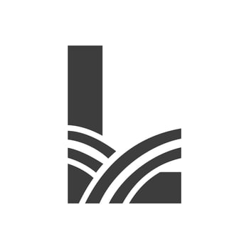 Agriculture Logo On Letter L Concept. Farm Logo Based on Alphabet for Bakery, Bread, Pastry, Home Industries Business Identity vector