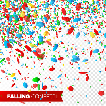 Confetti Falling Vector