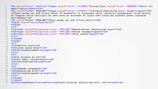 HTML Abstract Code Vector. Colorful Tags In Browser View. Source Code. Abstract Computer Script. vector
