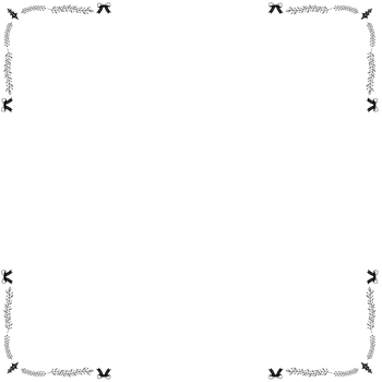 Christmas Frame Corner Line Illustration png