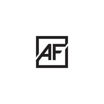 Letter AF logo or icon design vector